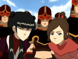 Ty Lee: Nice speech Azula. It was pretty and poetic, but also scary in a good way. Mai: Yeah, I thought you were gonna make that one guy pee his pants.