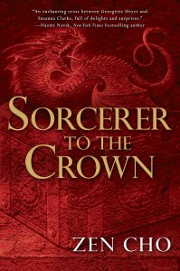 Image of Sorcerer to the Crown cover, showing a chest and fairy familiar