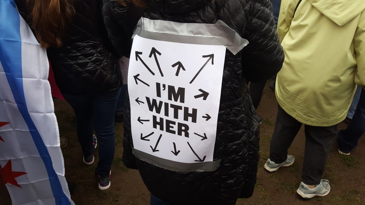 I'm With Her sign from the 2017 Women's March