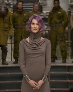 Still of Laura Dern as Vice Admiral Holdo from The Last Jedi