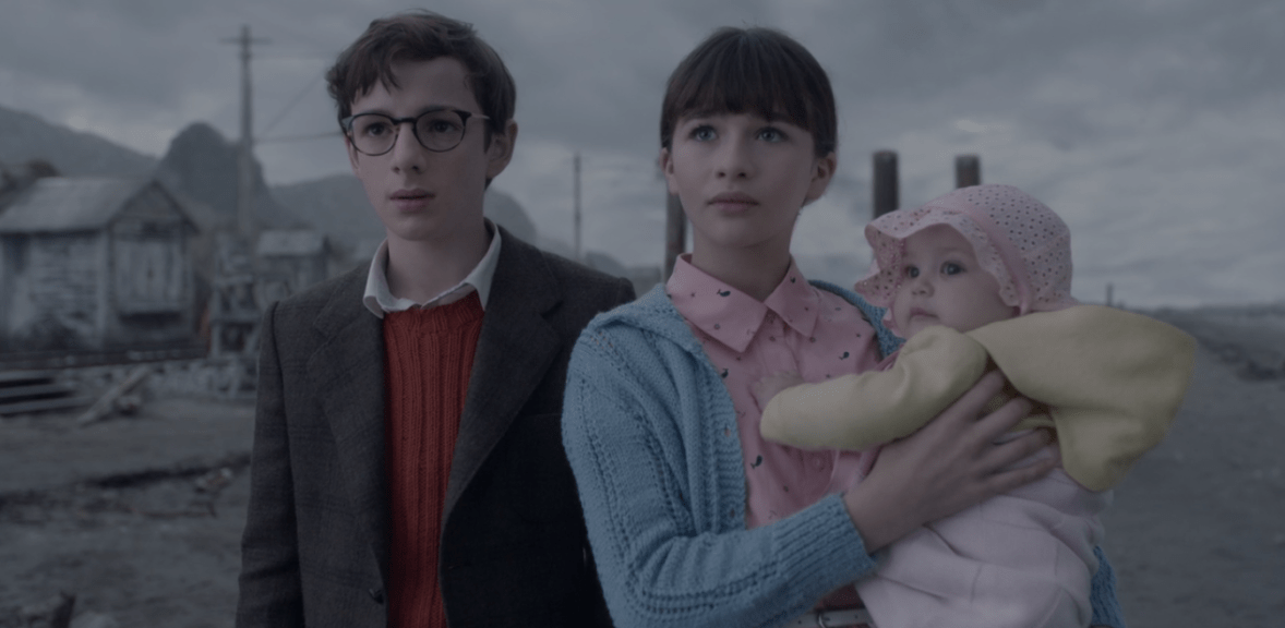 Baudelaire siblings on the Briny Beach